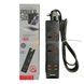 Сетевой удлинитель 2 разъема / 4-USB / 3.4A Anti-Static BKL-01 Power Socket Черный