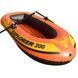 Човен надувний з веслами та насосом в комплекті 185х94х41см Intex EXPLORER 58331 Помаранчевий