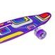 Пенні борд з колесами, що світяться PU Penny Board Picasso Фіолетовий з абстракцією