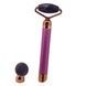 Електричний ролик - масажер для обличчя Flawless Facial Roller Фіолетовий із золотистим