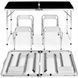 УЦЕНКА! Стол и стулья для пикника Folding Table Черный