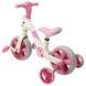 Велосипед детский со страховочными съемными колесами Best Trike JM-1071-9 Светло-розовый