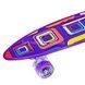 Пенні борд з колесами, що світяться PU Penny Board Picasso Фіолетовий з абстракцією