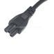 Кабель питания 3pin клеверный с угловой вилкой Черный