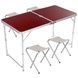 Стіл і стільці для пікніка Folding Table Темне дерево