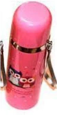 Термос CH-3 мультяшки детский питьевой термос Розовый
