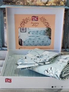 Постільна білизна Tac Minna Сатин Євро розмір