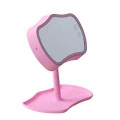 Зеркало с подсветкой и подставкой Mirror Lamps Розовое