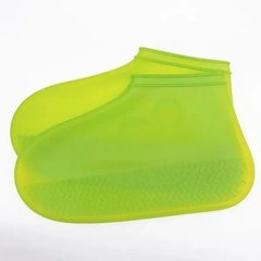 Силиконовые водонепроницаемые чехлы-бахилы для обуви от дождя и грязи, размер L Ярко Желтые