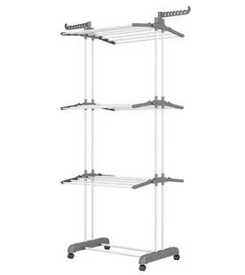 Сушилка для белья Garment rack with wheels № K12-120 Серая