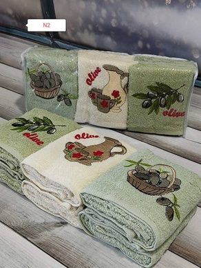 Рушники кухонні Mame Alivka 30х50см Махра набір 6шт ПВХ упаковка