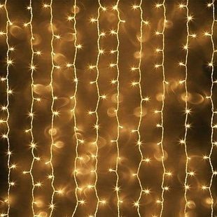 Гірлянда водоспад 320 LED 3m*2m Жовта