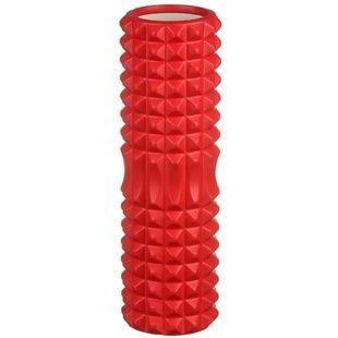 Ролик массажный для йоги, фитнеса (спины и шеи) OSPORT (45*12 см) Красный