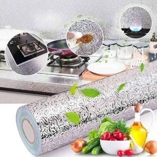 Фольга для кухні самоклеюча 6м*60см 022 Срібло