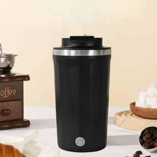 Термос мішалка автоматична з магнітом 400смл CUP AND945 Чорна