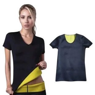 Жіноча футболка для схуднення 4XL Hot Shapers Чорна