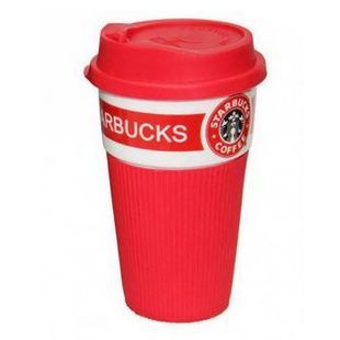 Керамическая термочашка Starbucks Красная