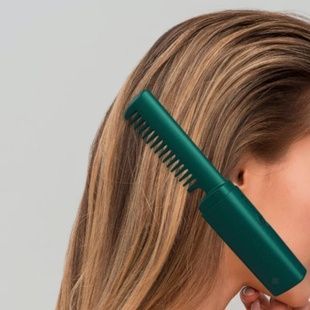 Випрямляч для волосся дорожній від USB Hair Heater Зелений