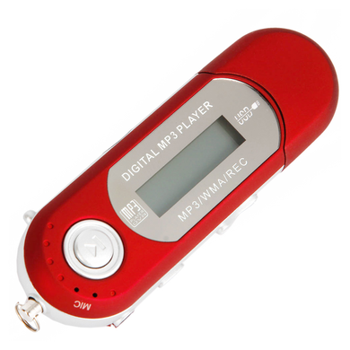 MP3 плеєр TD06 з екраном + радіо довгий Червоний