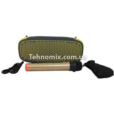 Колонка бездротова Bluetooth HOPESTAR A30 PRO 55W + мікрофон Сіро-жовта