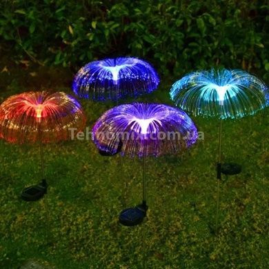 Комплект садовых светильников на солнечной панели Фонтан RGB 2шт Разноцветные
