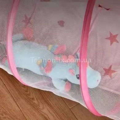Палатка детская игровая с тоннелем Розовая