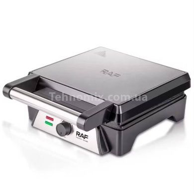 Вафельниця для панкейків з антипригарним покриттям 1600Вт Sandwich machine R.2520 RAF Чорна