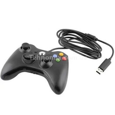 Дротовий геймпад XBOX 360 Wireless Controller Чорний
