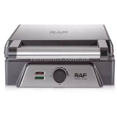 Вафельниця для панкейків з антипригарним покриттям 1600Вт Sandwich machine R.2520 RAF Чорна