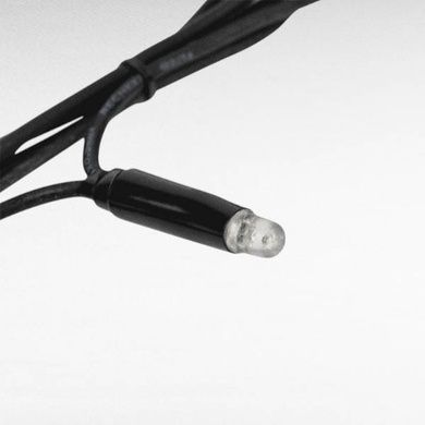 Гірлянда вулична лінійна 8м 80LED 220V wire still 4486 AND 9-5 Чорний дріт, синє світло