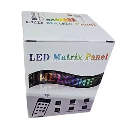 Гнучка LED-панель із запрограмованою анімацією Оченята 16*96 LED 595*120 мм з пультом АРР Matrix Panel