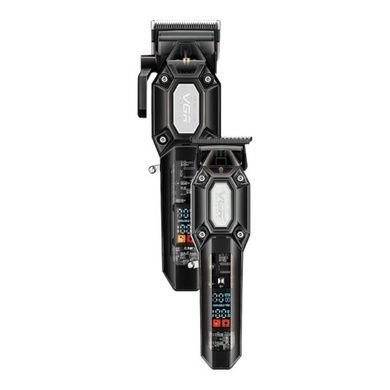 Комплект аккумуляторный триммер и машинка для стрижки волос VGR V-600&900 BLACK Черный
