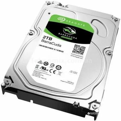 Жорсткий диск внутрішній 2TB SEAGATE HDD 3.5" SATA 3.0 7200RPM BarraСuda (ST2000DM008)