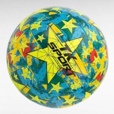 М'яч волейбольний PVC 280-300гр №5 C 62439 TK Sport Блакитний з жовтим