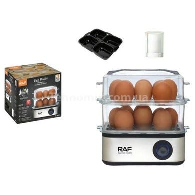 Яйцеварка электрическая автоматическая 500Вт Egg Boiler R.0073 RAF Серая с черным