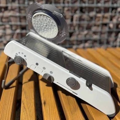 Тёрка-овощерезка с 18 сменными насадками MULTIFUNCTIONAL MANDOLIN SLICER A43 Белая с серым