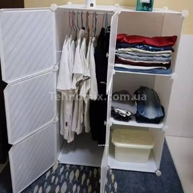 Шкаф пластиковый сборной с антресолью и боковыми полками 1800х600х2500см XL Tavol Sieko Белый