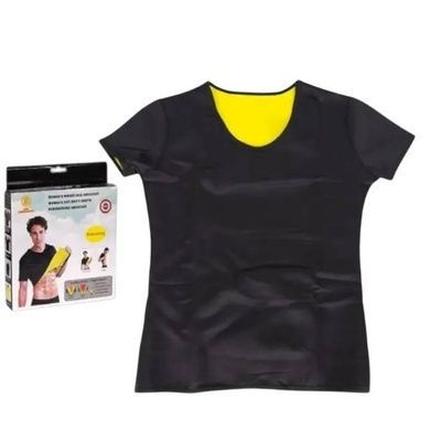 Женская футболка для похудения 4XL Hot Shapers Черная