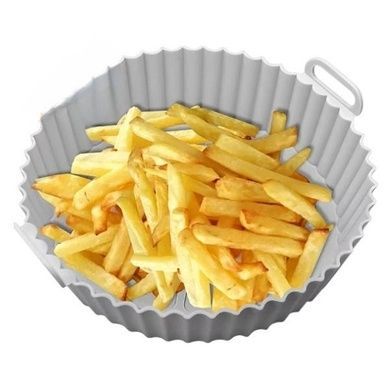 Форма силиконовая для воздушной фритюрницы Food Grade Silica Серая