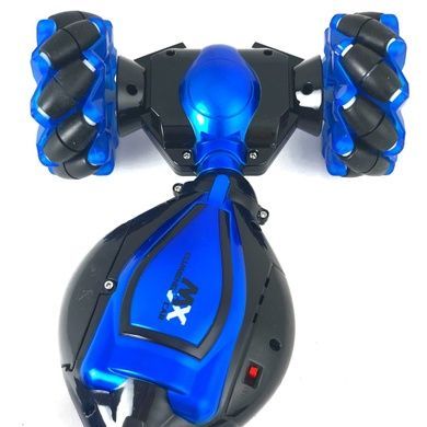 Машинка перевертиш з керуванням від руки і пультом д / y Storm Stunt LUMINDUS Синя
