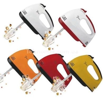 Міксер ручний 7 швидкостей 260Вт Domotec 6633Y Жовтий