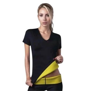 Женская футболка для похудения 4XL Hot Shapers Черная