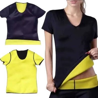 Женская футболка для похудения 4XL Hot Shapers Черная