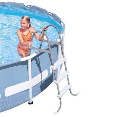 Сходи для басейну 91см Intex 28064 Сіра