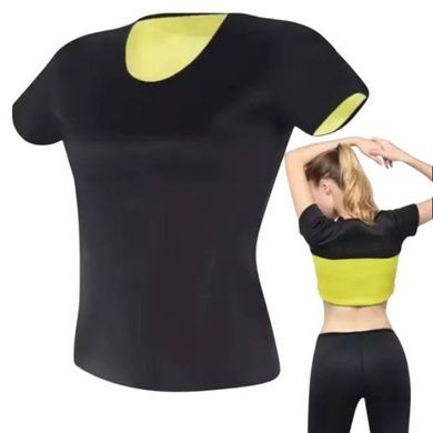 Женская футболка для похудения 4XL Hot Shapers Черная