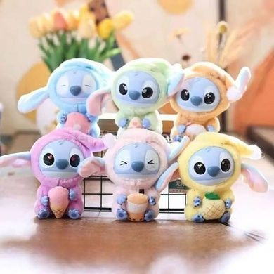 Игрушка-брелок СТИЧ СЮРПРИЗ 17см в коробке Stitch Pop Mart Рандомный персонаж,7 возможных вариантов