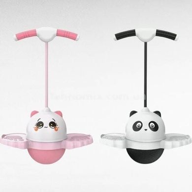 Мяч-прыгун Джампер с ручкой и LED-подсветкой Розовый