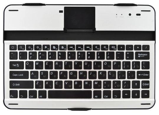 Беспроводная клавиатура с bluetooth для планшета 10" Silver