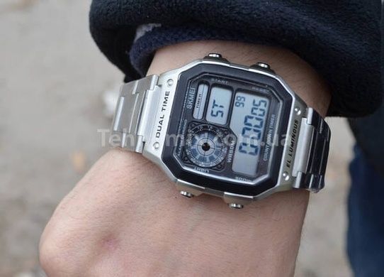 Годинник чоловічий тактичний Skmei Ripple Silver 1335S