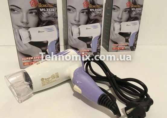 Компактный дорожный фен Domotec MS 3328 (2000Вт)